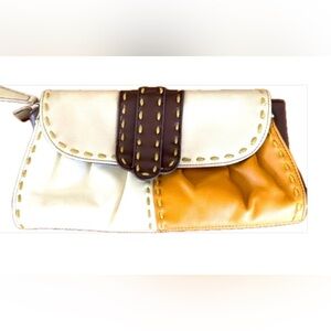 retro Clutch purse boho color block